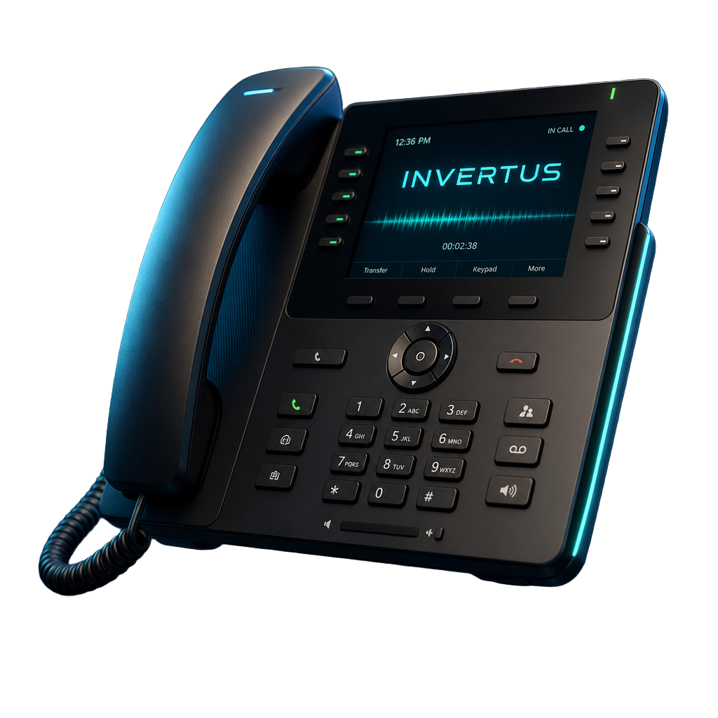 Aparelho IP Invertus tocando